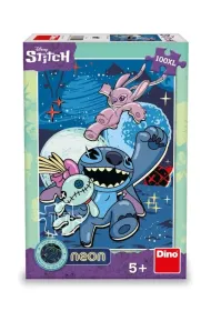 Puzzle neonowe 100 el. Lilo i Stitch �wiec�ce kontury Dino Toys