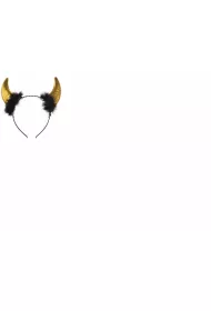 Ozdoba Halloween Opaska z rogami z�ota Diab�a ARPEX SR3331