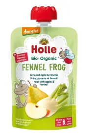 Holle Mus Koperkowa �aba (gruszka - jab�ko - koper w�oski) bezglutenowa od 6 miesi�ca Demeter 100 g Bio