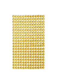 Dalprint Kryszta�ki samoprzylepne yellow 6 mm 260 szt.