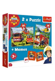 Puzzle Stra�acy w akcji + memos Trefl