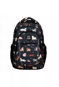 incood. Plecak m�odzie�owy Psy grafitowy CHIN&CHILLA