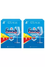 Finish Power Essential Tabletki do zmywarki Lemon zestaw 2 x 70 szt.