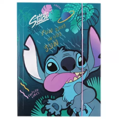Teczka tekturowa A4 z gumką Disney Core Stitch 3