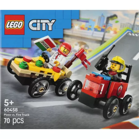 LEGO City Zestaw wyścigówek: pizza kontra wóz strażacki