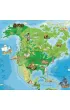 Puzzle 200 el. Mapa �wiata M�odego Odkrywcy ArtGlob