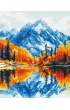 Brushme Malowanie po numerach - Jesie� w g�rach 40x50cm