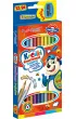 St. Majewski Kredki tr�jk�tne dwustronne Bambino + temper�wka 24 kolory 12 szt.