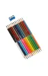 St. Majewski Kredki tr�jk�tne dwustronne Bambino + temper�wka 24 kolory 12 szt.