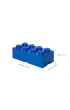 Pojemnik klocek LEGO Brick 8 Niebieski