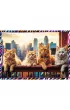 Puzzle 4x250 el. Zabawne zwierzaki Trefl