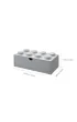 Szufladka na biurko klocek LEGO Brick 8 Szara