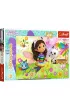 Puzzle 100 el. Glitter. Brokatowa Gabby - Koci Domek Gabi Trefl