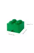 Szuflada klocek LEGO Brick 4 Zielona