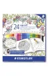 Staedtler Kredki Ergosoft, kolekcja Johanna Basford, 24 kolory