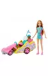 Barbie. Gokart Stacie pojazd filmowy i lalka HRM08 Mattel