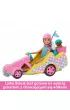 Barbie. Gokart Stacie pojazd filmowy i lalka HRM08 Mattel