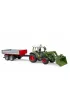 Traktor Fendt Vario 211 z �adowaczem i przyczep� Bruder