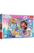 Puzzle 100 el. Przyja�� w kocim domku Trefl
