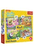 Puzzle 4w1 - Podwodne �ycie SpongeBoba (35+48+54+70 el.) Trefl