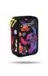 CoolPack Pi�rnik potr�jny z wyposa�eniem Jumper 3 Stitch Black