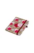 Kalendarz 2027 A6 tyg. Flamenco bia�o-czer. kwiaty