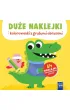 Du�e naklejki i kolorowanki z grubymi obrysami. Krokodyl