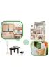 Domek dla lalek drewniany LULILO FLORO boho LED 78cm