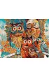 Twoje Hobby Malowanie po numerach - Magiczne sowy 40x50cm