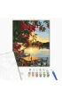 Brushme Malowanie po numerach - Zach�d s�o�ca na molo 40x50cm