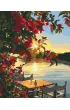 Brushme Malowanie po numerach - Zach�d s�o�ca na molo 40x50cm