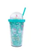 Patio Kubek z rurk� 450ml Hello Kitty Light Blue Pink