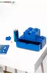 Szufladka na biurko klocek LEGO Brick 4 Niebieska