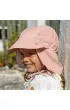 Lassig Czapka przeciwsoneczna z daszkiem i oson karku UV80 Splash & Fun pink, rozm. 50/51