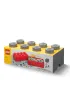 Pojemnik klocek LEGO Brick 8 Ciemnoszary