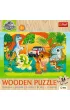 Puzzle drewniane 24 el. Poznaj dinozaury Trefl