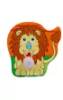 Uk�adanka drewniana z uchwytami. Zwierz�ta Zoo Smily Play