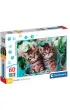 Puzzle 60 el. SuperColor. Lovely Kitty Twins Clementoni