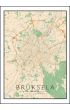 Bruksela mapa kolorowa - plakat 59,4x84,1 cm
