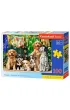 Puzzle 100 el. Puppies, Laundry and Bird Antics Castorland
