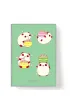 Narcissus Zeszyt A4 32k.w lini� cienka kolorowa PP Kawaii 1szt.mix