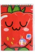 Pachn�cy notatnik z naklejkami Fruitysquad