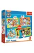 Puzzle 4w1. Wesoa ekipa Psiego Patrolu Trefl