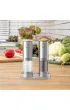 Webber Elektryczny m�ynek do soli i pieprzu akumulatorowy USB zestaw regulacja mielenia pod�wietlenie 2 x 70 ml