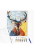 Brushme Malowanie po numerach - Jele� w kalejdoskopie 40x50cm