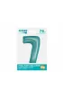 Godan Balon foliowy Smart Cyfra 7 jasna niebieska matowa 76cm