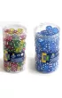 Ko�ci do gry plastikowe transparentne 16 mm 100 szt. mix kolor�w