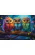 Puzzle 300 el. Three Little Owls Castorland