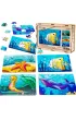 Puzzle drewniane 4w1 zwierz�ta morskie PuzzleOK