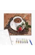 Brushme Malowanie po numerach - Kawa z odrobin� romansu 40x50cm